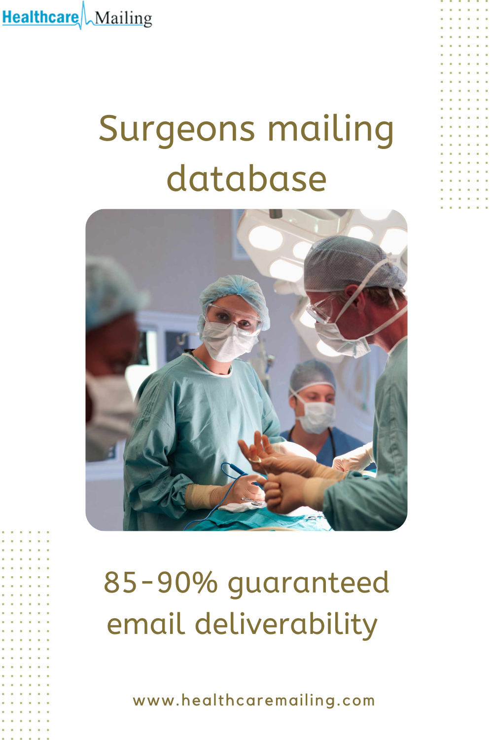 3 critical steps to build a solid base of surgeons email list subscribers