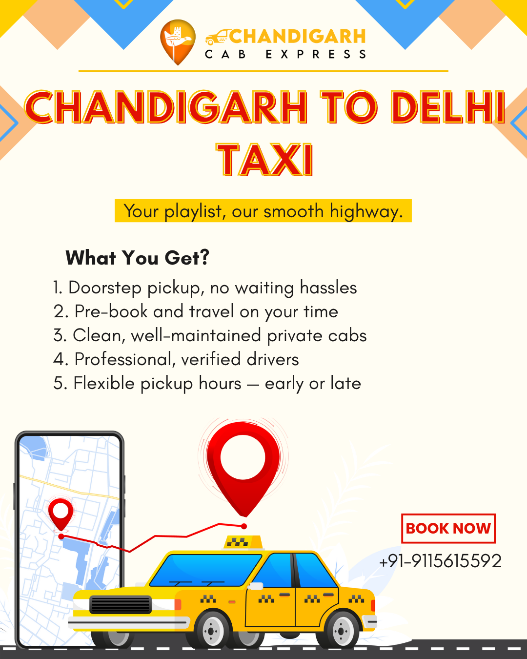 Road Travel Made Easy Between Chandigarh and Delhi Chandigarh to Delhi taxi service one way